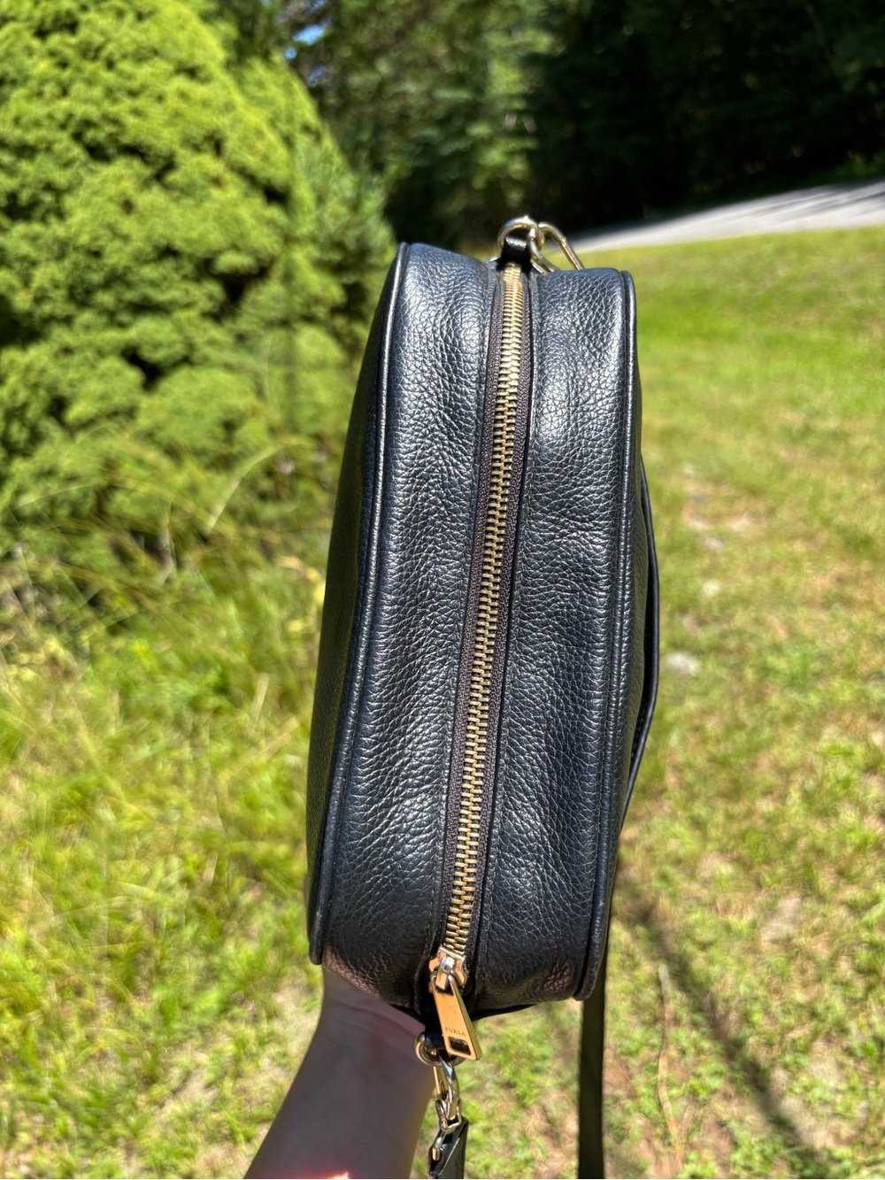 Furla Pebbled Leather Crossbody Bag - Picture 12 of 17